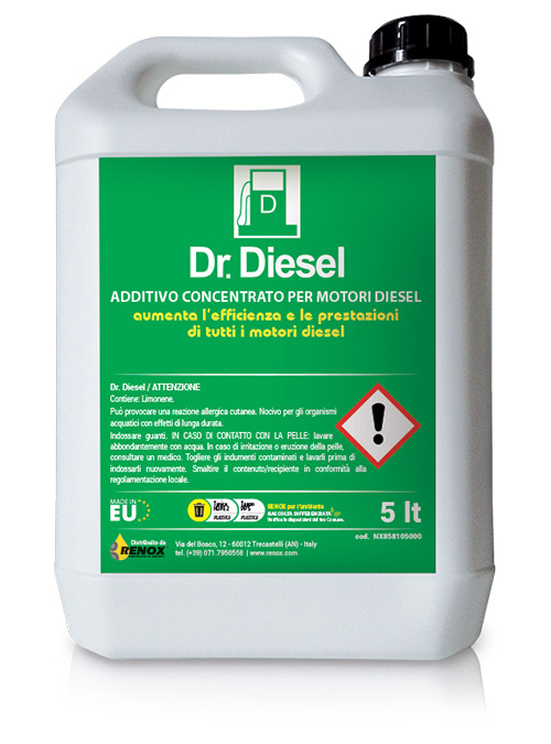 Additivi : Dr. Diesel 5 lt - Renox Motor Shop - vendita lubrificanti,  refrigeranti, additivi, filtri e pulitori