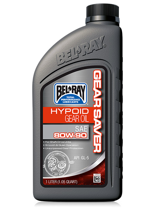 Olio cambio per moto senza frizione a bagno d'olio Bel-Ray Gear Saver Hypoid Gear Oil 80W-90 da 1 lt