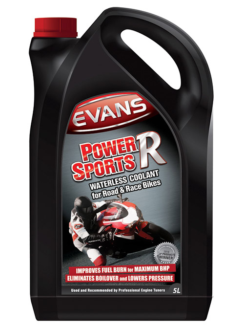 Tanica di liquido refrigerante antigelo senz'acqua per moto PowerSports R di Evans da 5 lt