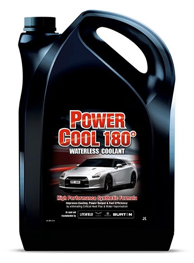 Tanica di liquido refrigerante antigelo Power Cool 180° di Evans da 2 lt