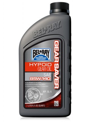 Olio cambio per moto senza frizione a bagno d'olio Bel-Ray Gear Saver Hypoid Gear Oil 85W-140 da 1 lt