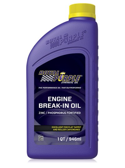 Olio motore per autovetture Engine Break-In Oil di Royal Purple con zinco e fosforo