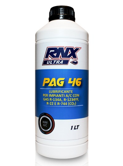 Lubrificante RNX Ultra PAG 46 da 1 lt per climatizzatori di auto e mezzi pesanti