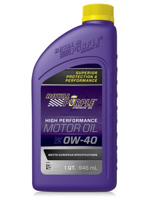 Olio motore sintetico per auto Royal Purple High Performance Motor Oil SAE 0W40 946 ml