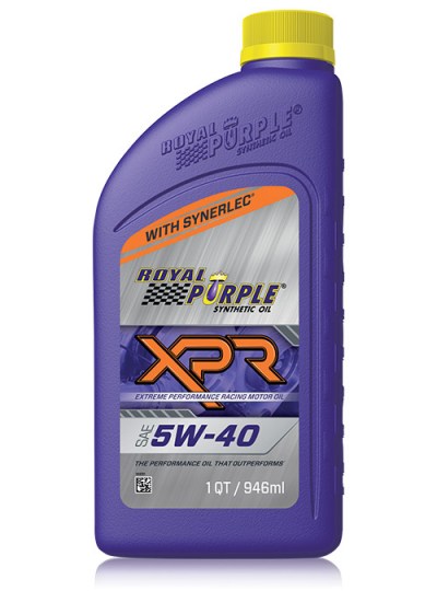 Bottiglia di olio motore sintetico racing Royal Purple XPR 5W40 da 946 ml