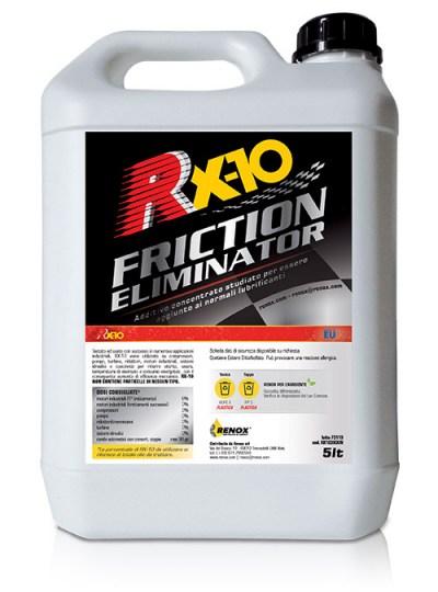 Tanica di additivo olio RX-10 Friction Eliminator da 5 lt