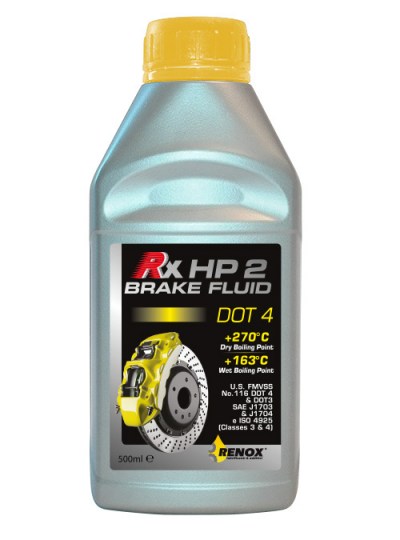 RX HP 2 è un liquido freni e frizioni DOT 4 per auto e moto