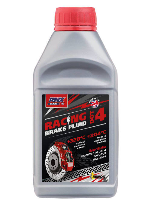 Racing Brake Fluid: liquido freni DOT 4 - Renox Motor Shop