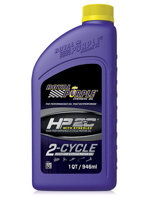 Bottiglia di olio motore 2 tempi per moto e bache Royal Purple HP 2-C da 946 ml